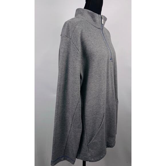 Tommy Bahama Gray Half Zip Pullover Sweatshirt Size XL - Picture 3 of 9